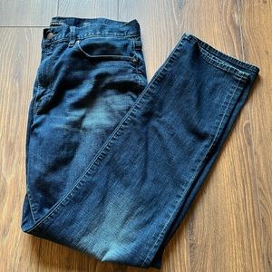 Lucky Brand 121 Slim Denim Jeans Dark Blue 36x34